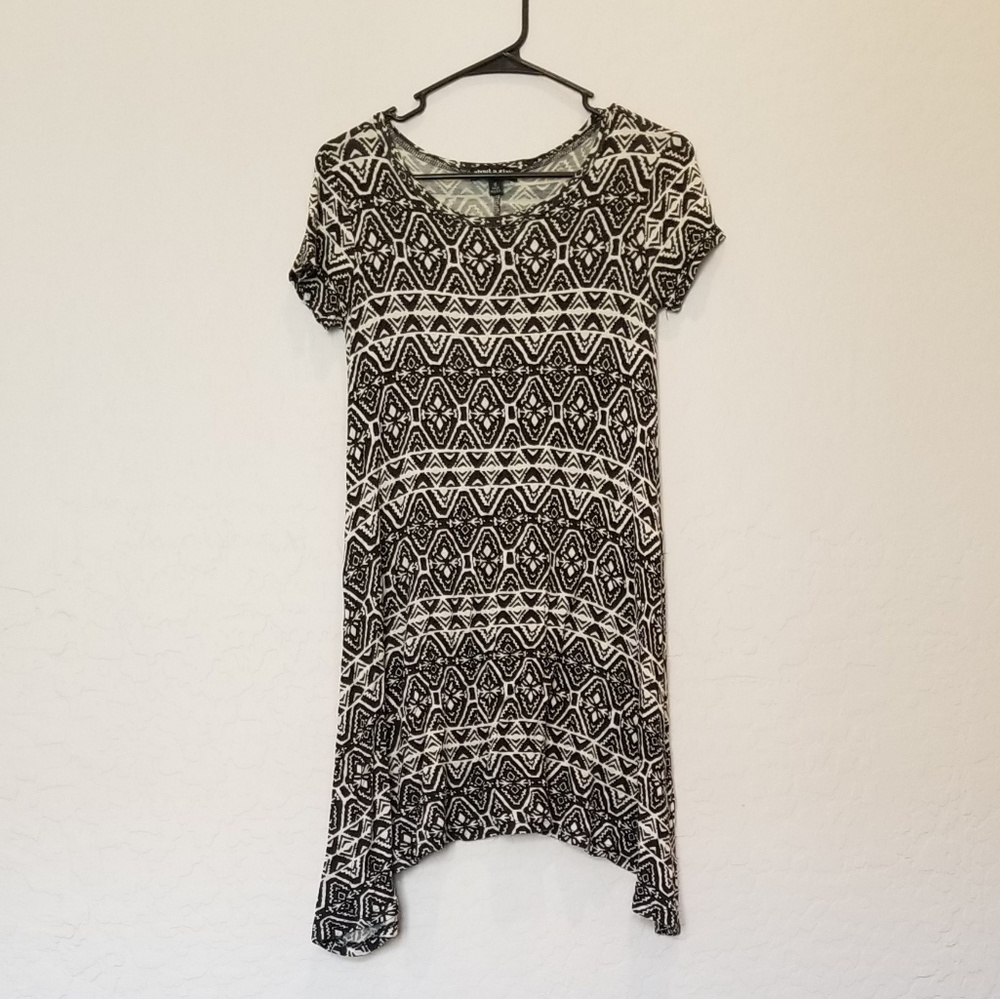 Tribal Print Shirt Dress